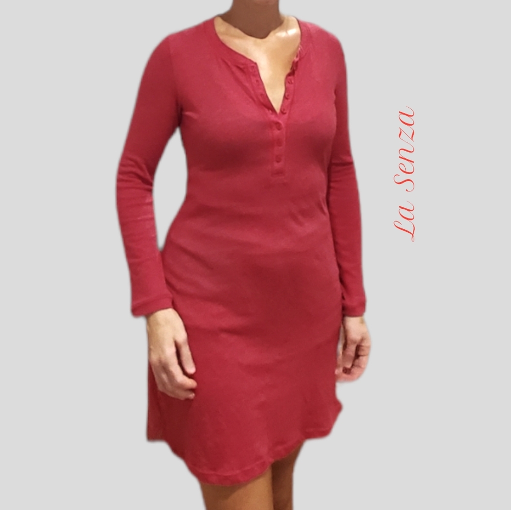 La Senza Night Gown, PJ long sleeve Cotton Night dress- Small- 2/$35